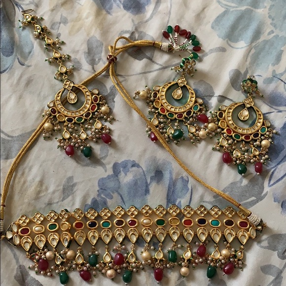 Choker necklace multicoloured - Picture 1 of 4